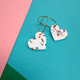 Abstract Rainbow Heart Hoop