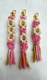 Macramé Daisy Chain Keyring