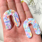 Abstract Rainbow Arch | Polymer Clay Earrings