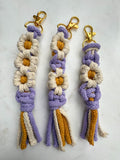 Macramé Daisy Chain Keyring