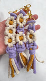 Macramé Daisy Chain Keyring