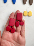 Colourblock Statement Earrings