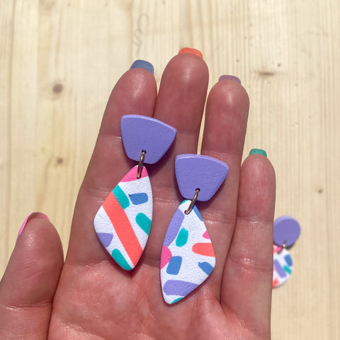 Rainbow White Triangles