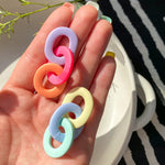 Colour Block Links | Polymer Clay Earrings | Made-to-order
