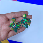 Big Green Leaves | Made-to-order | Polymer Clay Earrings