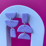 Colour Block Mismatch Shapes | Made-to-order | Polymer Clay Earrings