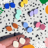 Colourful Pebble Studs | Made-to-order