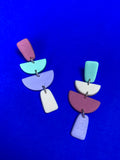 Colour Block Mismatch Colours | Made-to-order | Polymer Clay Earrings