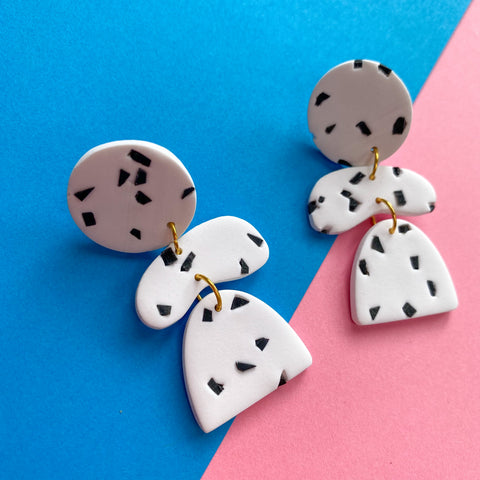 Monochrome High Impact | Made-to-order | Polymer Clay Earrings